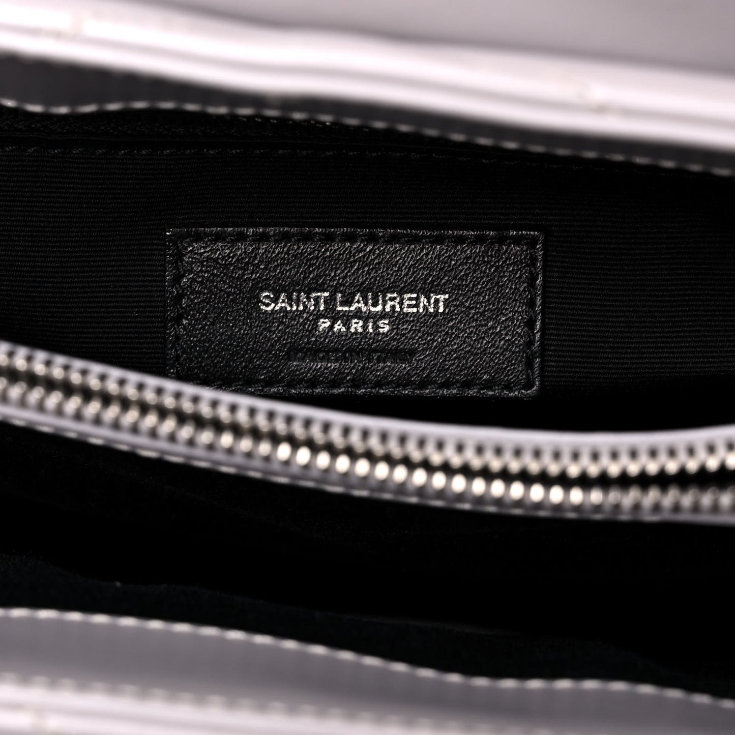 Calfskin Y Quilted Monogram Medium Loulou Chain Satchel Granite