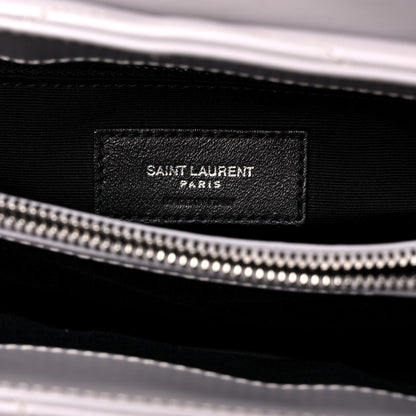 Saint Laurent Calfskin Y Quilted Monogram Medium Loulou Chain Satchel Granite 5 of 12