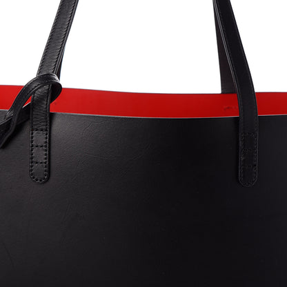 Mansur Gavriel Calfskin Large Shopping Tote Black Flamma 7 of 9