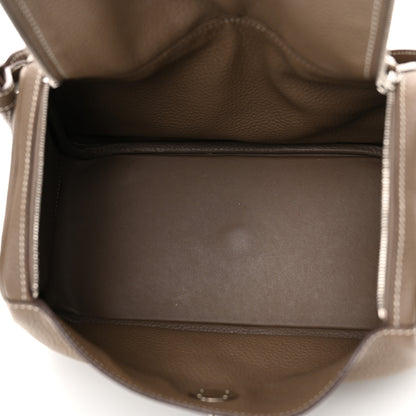Hermes Taurillon Clemence Lindy 26 Etoupe 5 of 12