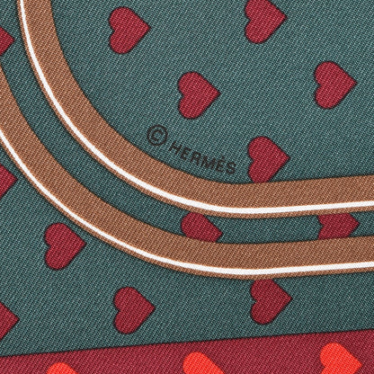 Hermes Silk Brides De Gala Love Pocket Square 4 of 5