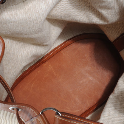 Hermes Crinoline and Natural Barenia Market Bag 7 of 7