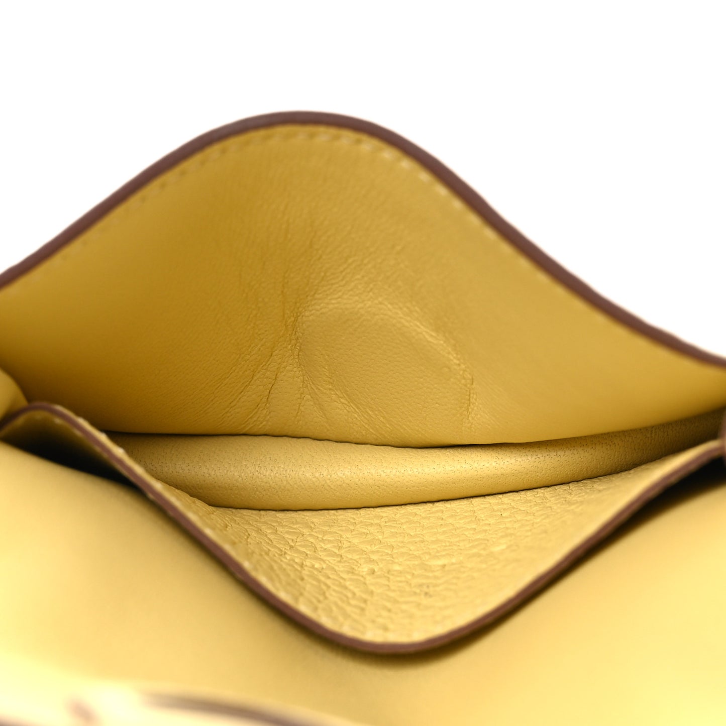 Togo Dogon Card Case Jaune Poussin