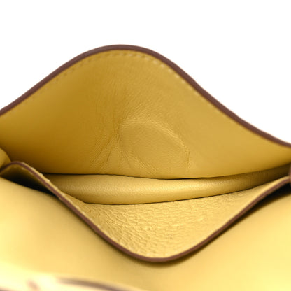 Hermes Togo Dogon Card Case Jaune Poussin 5 of 9