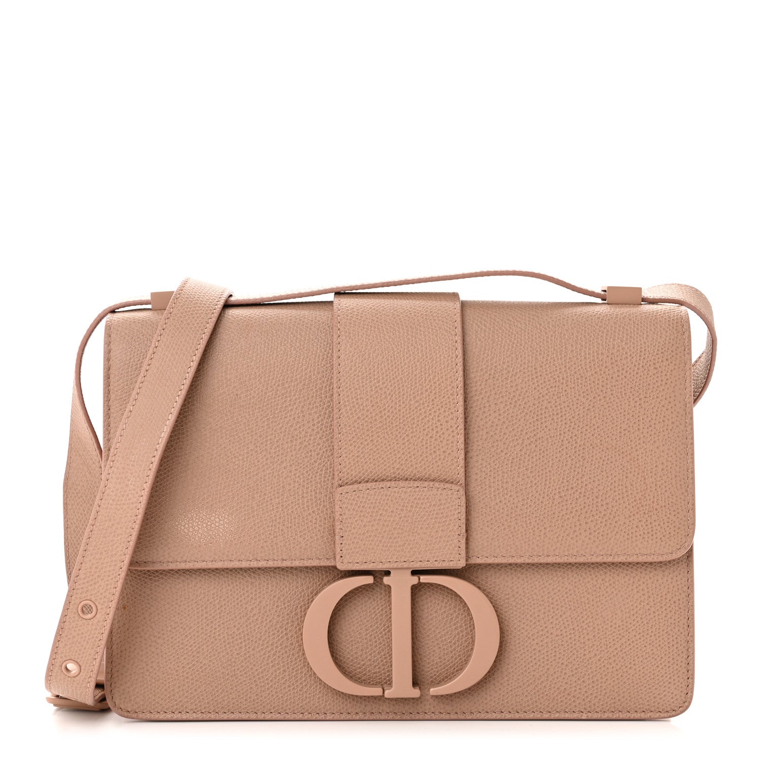 Christian Dior Ultra Matte Grained Calfskin 30 Montaigne Flap Bag Blush 1 of 13