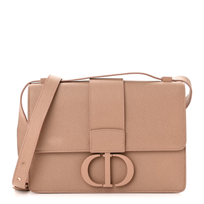 Christian Dior Ultra Matte Grained Calfskin 30 Montaigne Flap Bag Blush 1 of 13