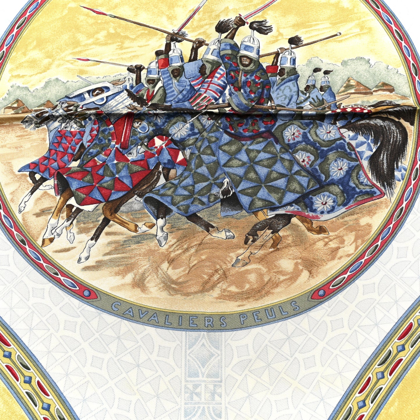 Silk Les Cavaliers Peuls Scarf 90