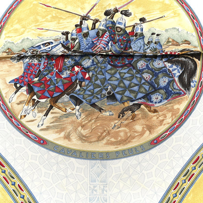 Hermes Silk Les Cavaliers Peuls Scarf 90 5 of 6