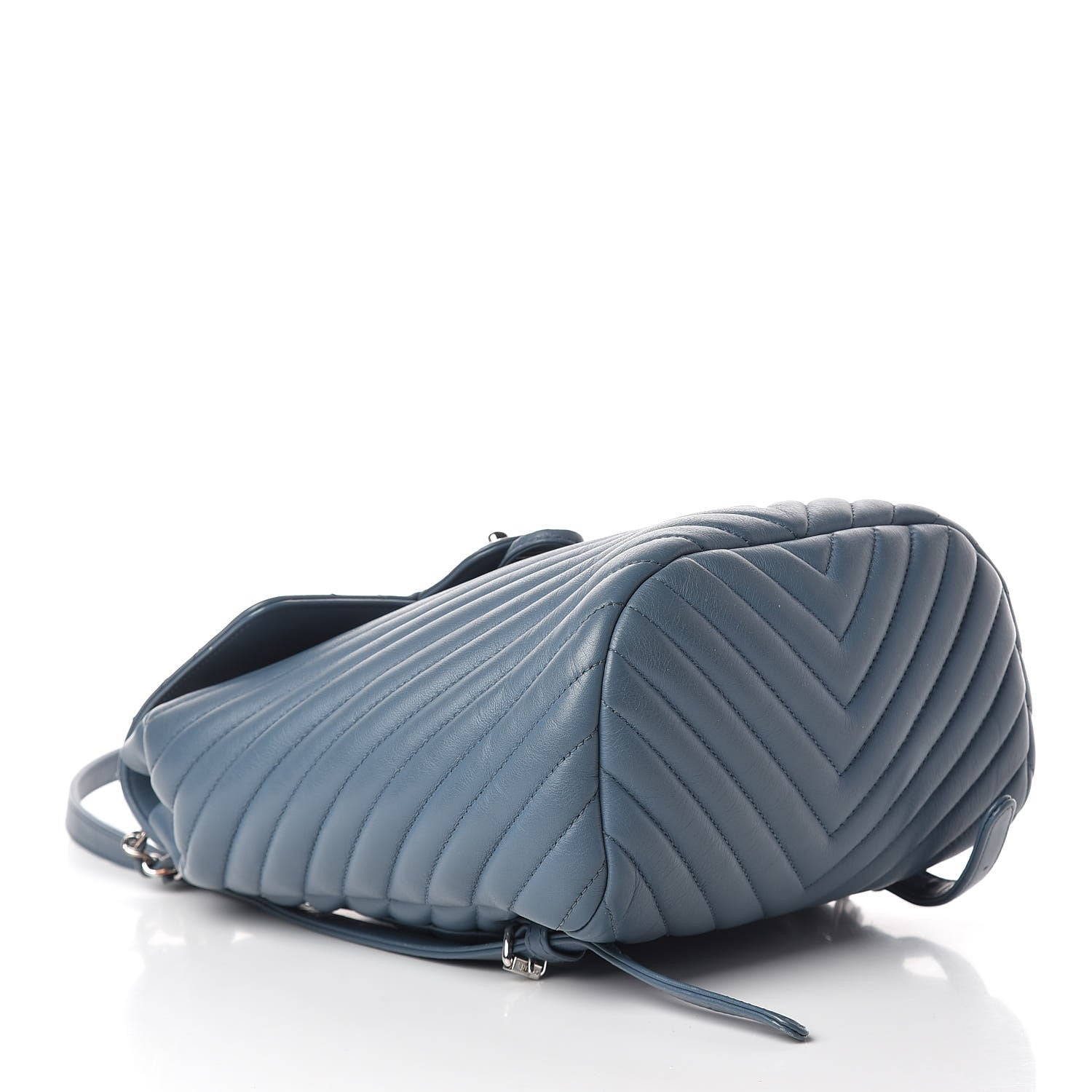 Chanel Calfskin Chevron Quilted Small Urban Spirit Backpack Light Blue 4 of 17