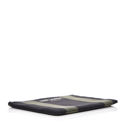 Saint Laurent Classic Cotton Canvas Monogram Pouch Black 4 of 8