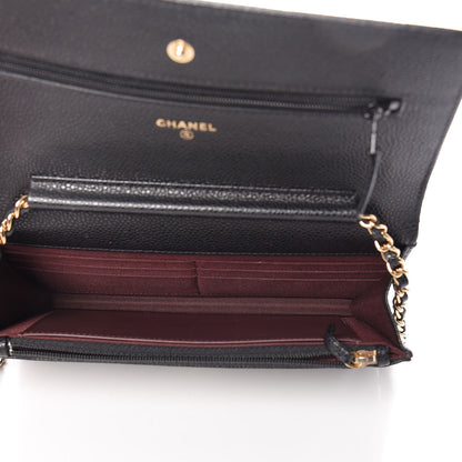 Chanel Caviar Quilted Wallet On Chain WOC Black 5 of 11