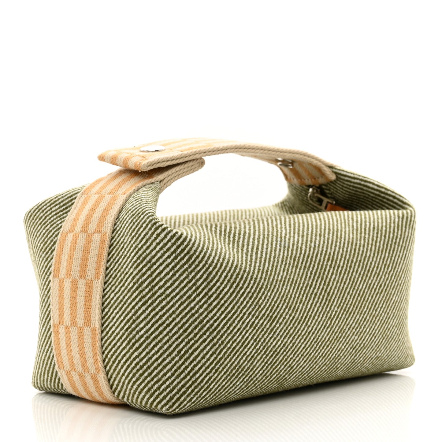 Wool Small Bride-A-Brac H Natte Pouch Vert Foret