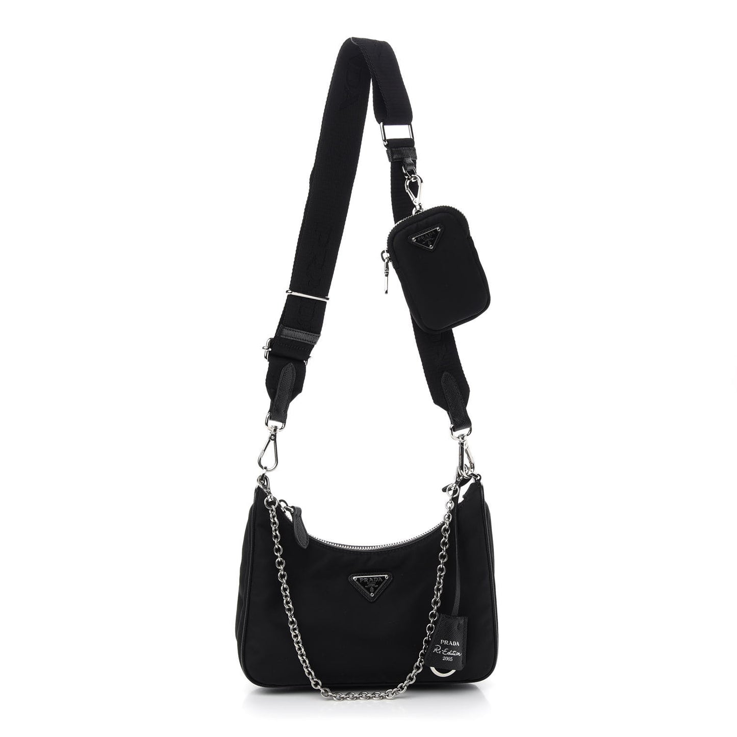 Nylon Re-Edition 2005 Shoulder Bag Black