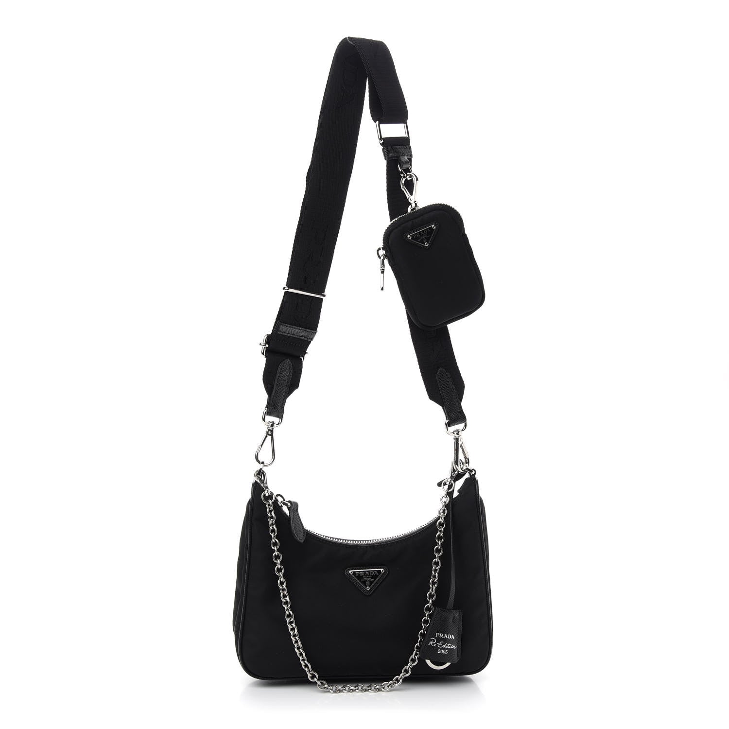 Prada Nylon Re-Edition 2005 Shoulder Bag Black 1 of 9