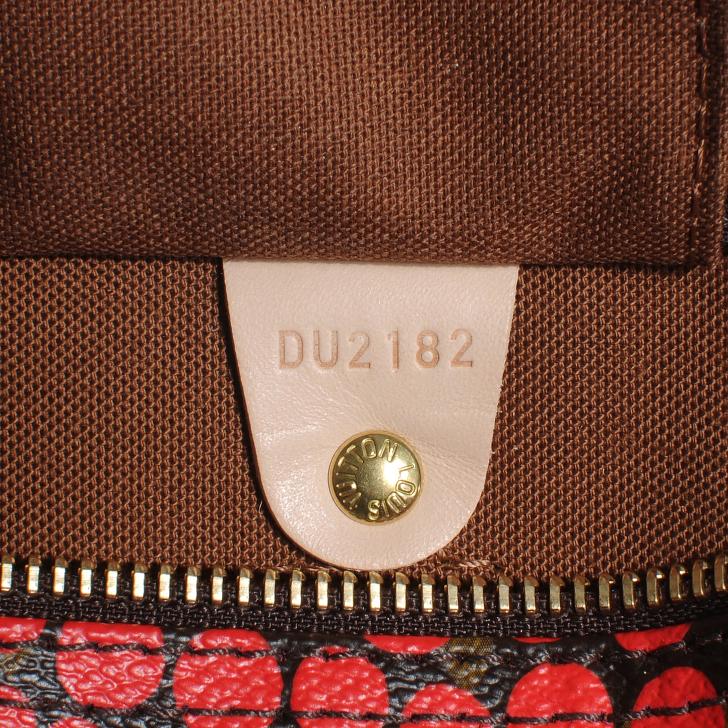 Monogram Kusama Town Speedy 30 Red