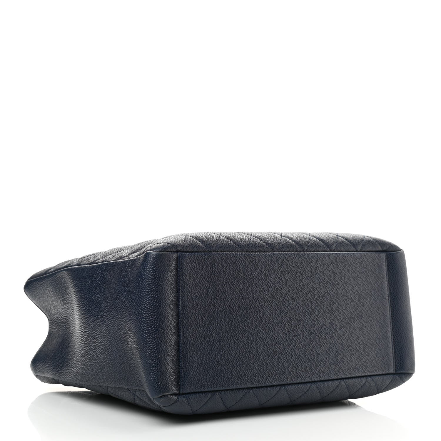Chanel Caviar Quilted Grand Shopping Tote GST Dark Navy Blue 4 of 10