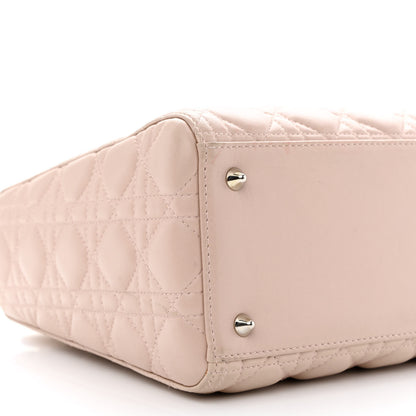 Christian Dior Lambskin Cannage Medium Lady Dior Light Pink 9 of 15