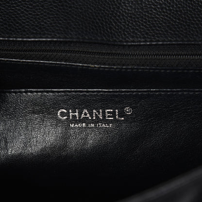 Chanel Caviar Quilted Jumbo Single Flap Black 6 of 10