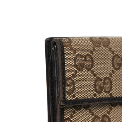 Gucci Monogram Margaux Calfskin Dice Continental Wallet Beige Ebony Dark Brown 11 of 11