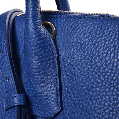 Burberry London Grainy Calfskin Small Greenwood Bowling Bag Brilliant Blue 9 of 9