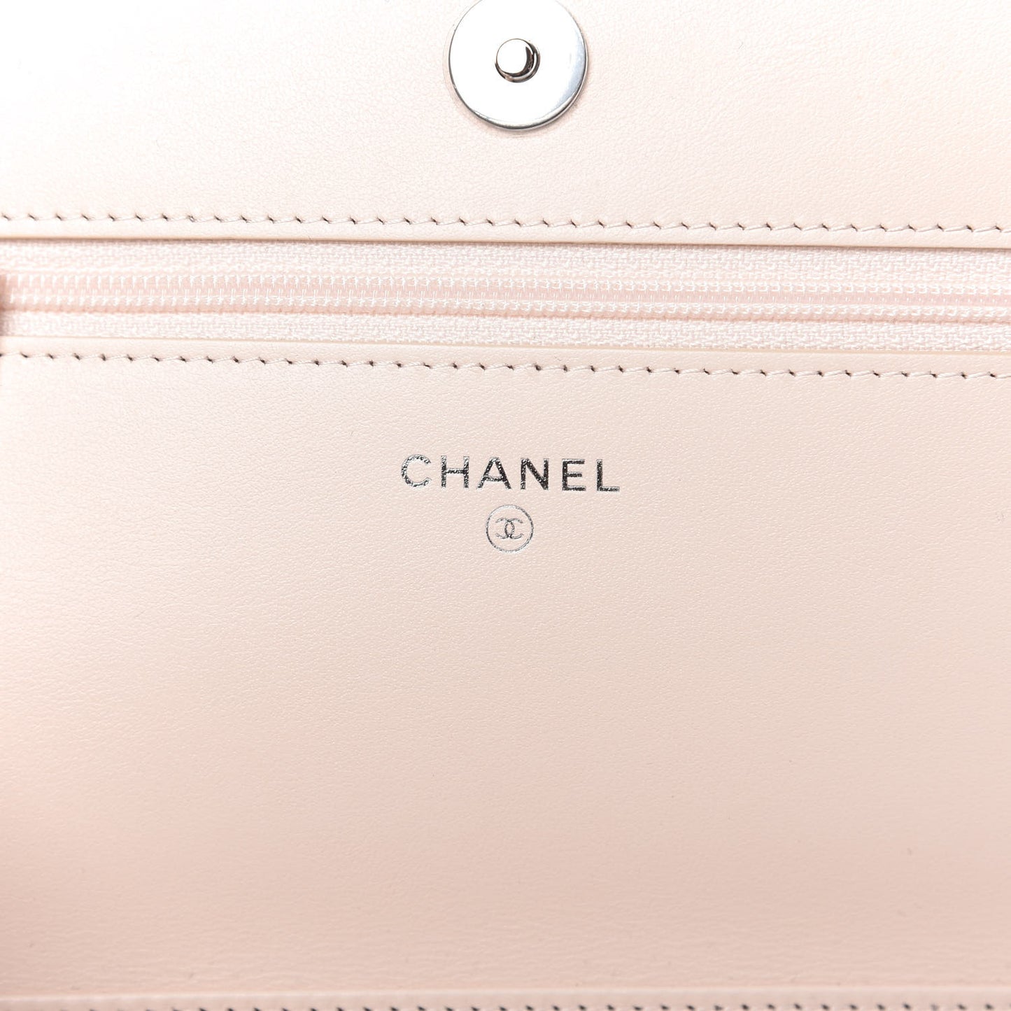 Caviar Quilted Vintage Mademoiselle Wallet On Chain WOC Beige