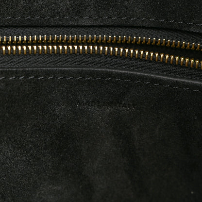 Celine Soft Grained Calfskin Sangle Bucket Bag Black 7 of 10