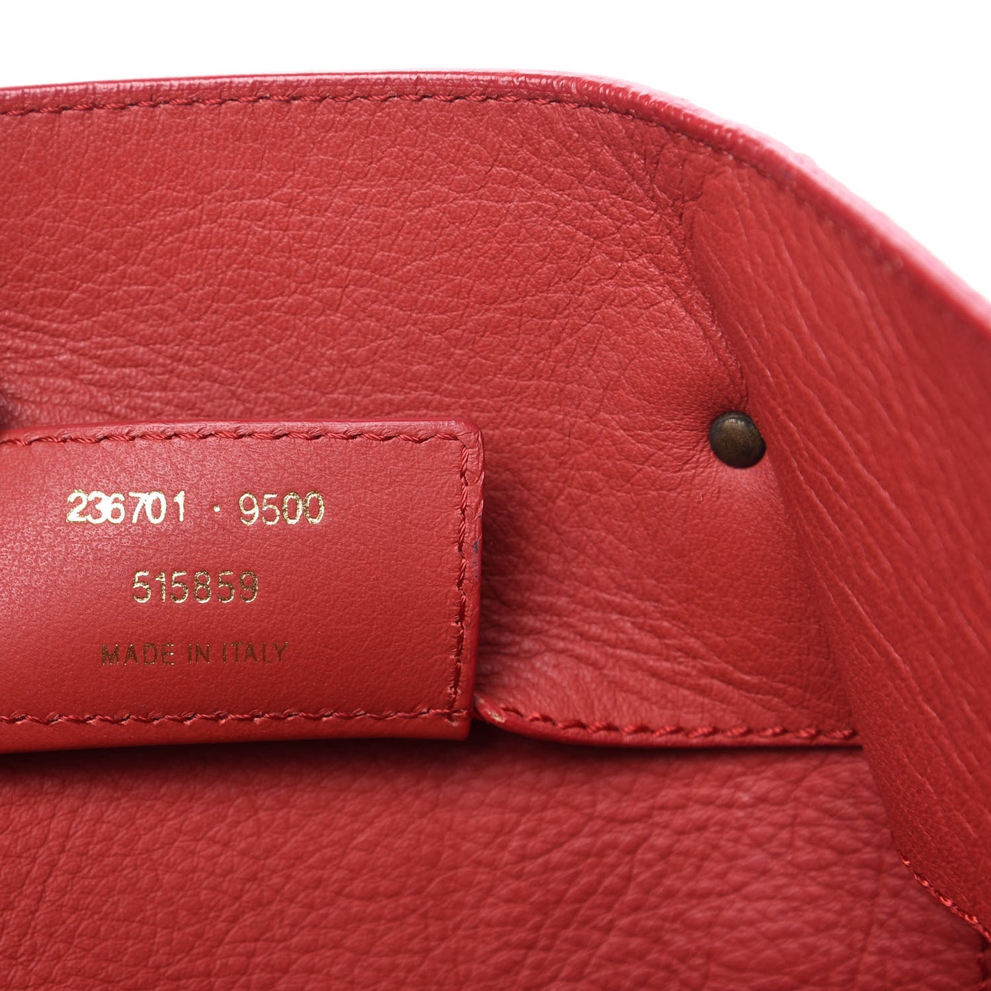 Veau Souple Papier A4 Zip Around Tote Rouge