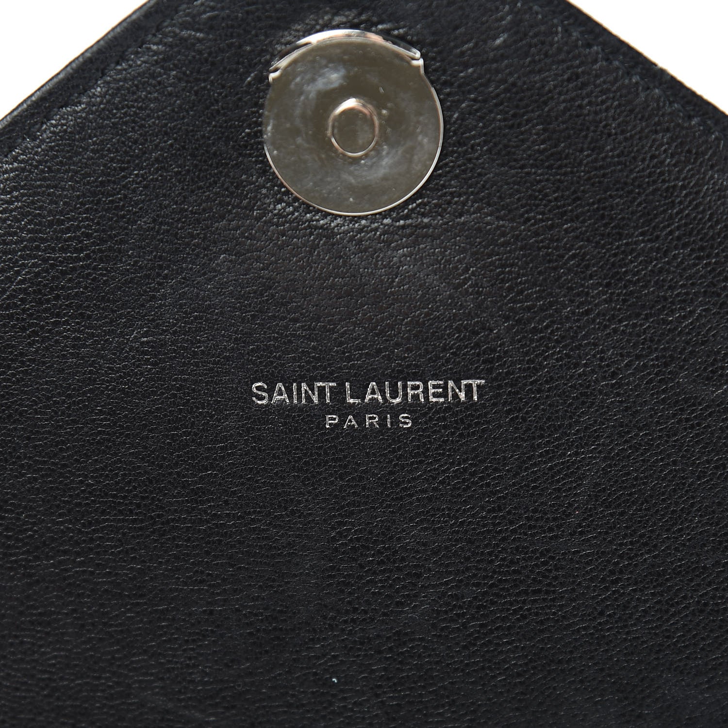 Saint Laurent Sheepskin Matelasse Chevron Monogram Medium College Bag Black 6 of 16