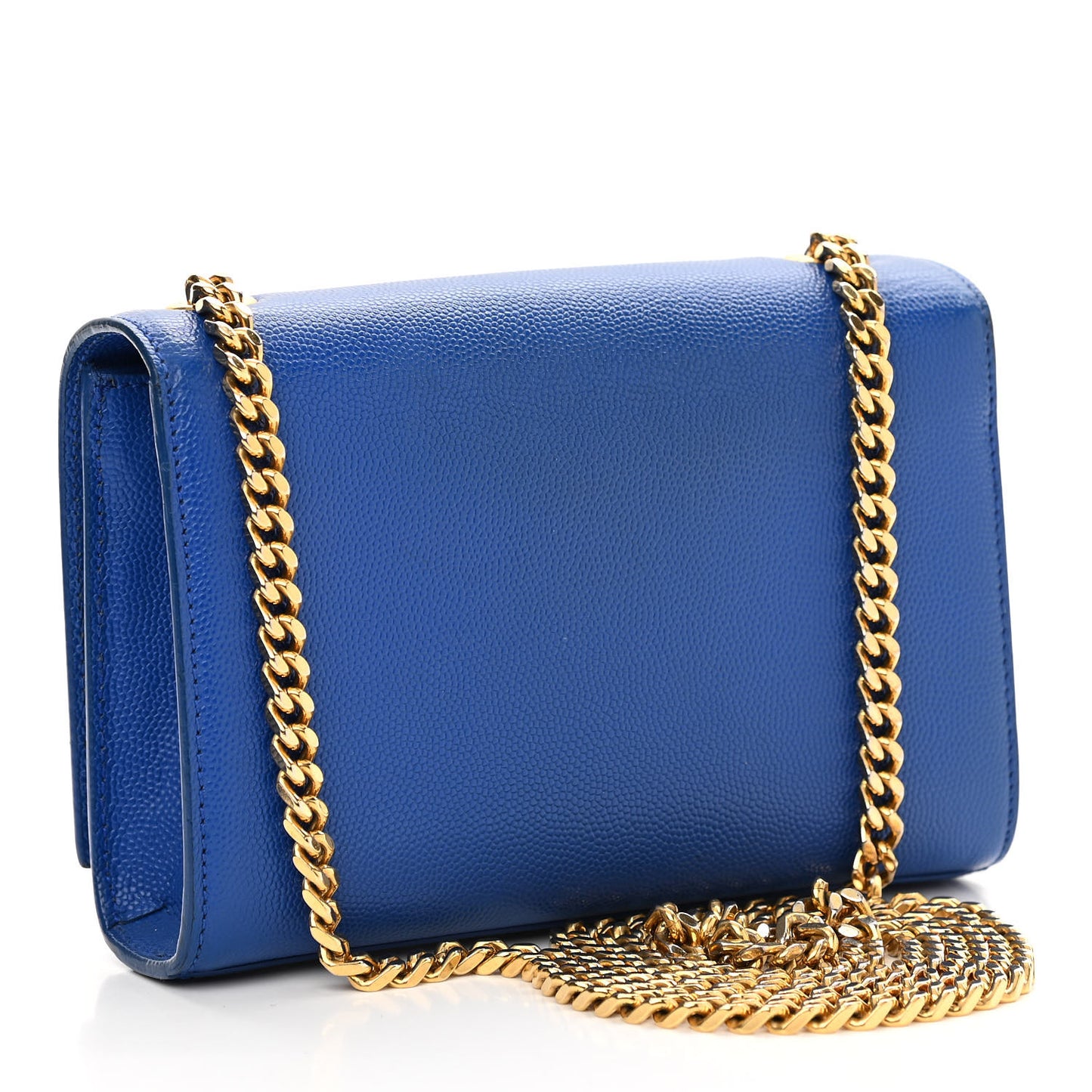 Grain De Poudre Small Classic Monogram Kate Satchel Royal Blue