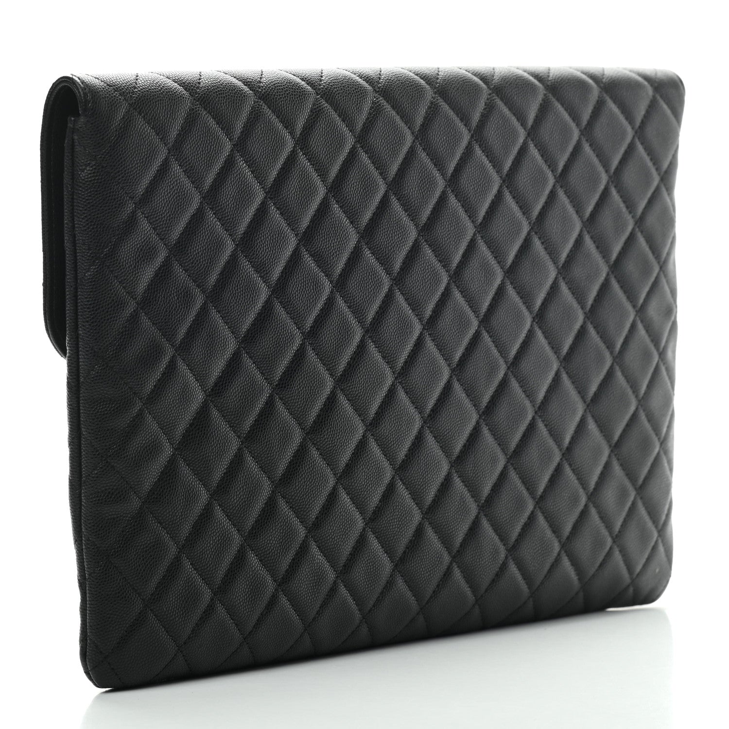 Chanel Caviar Quilted Large Golden Class Pouch Black 3 of 7