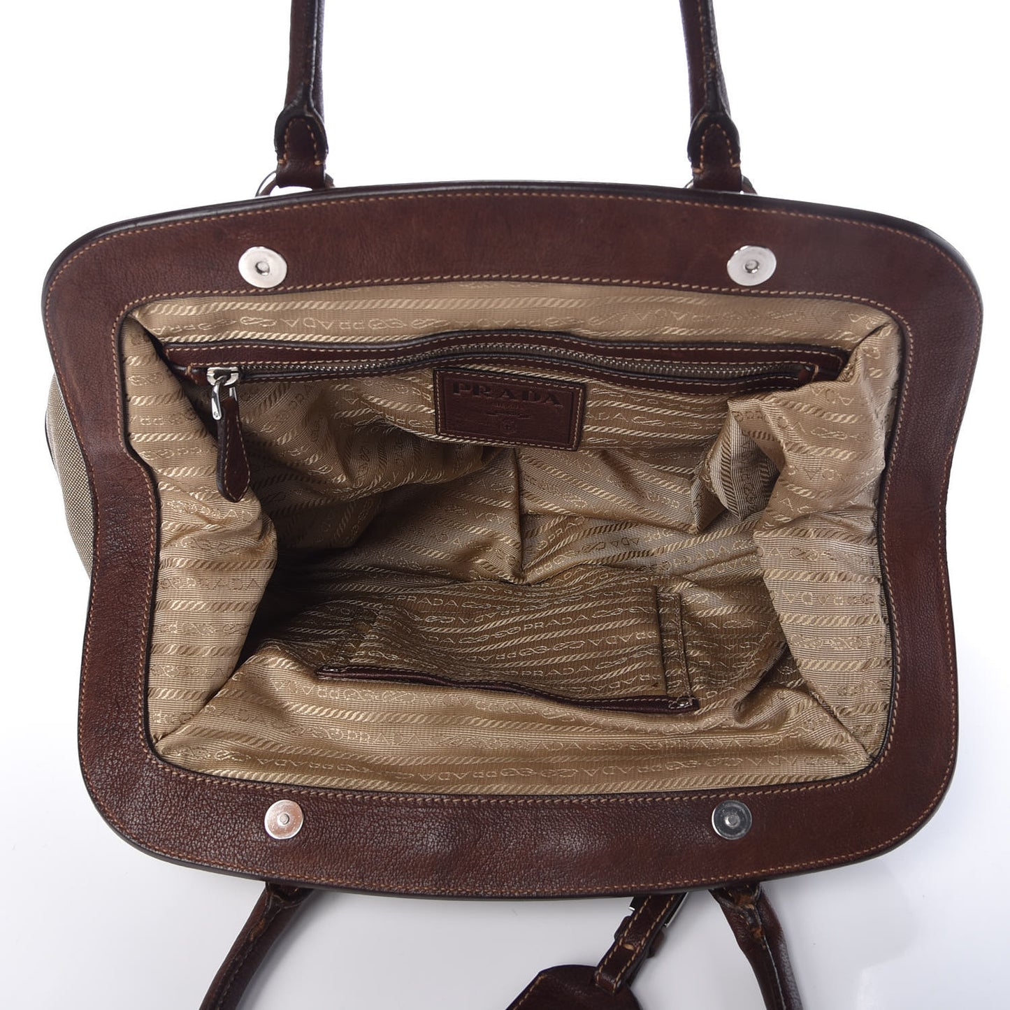 Jacquard Logo Frame Brown