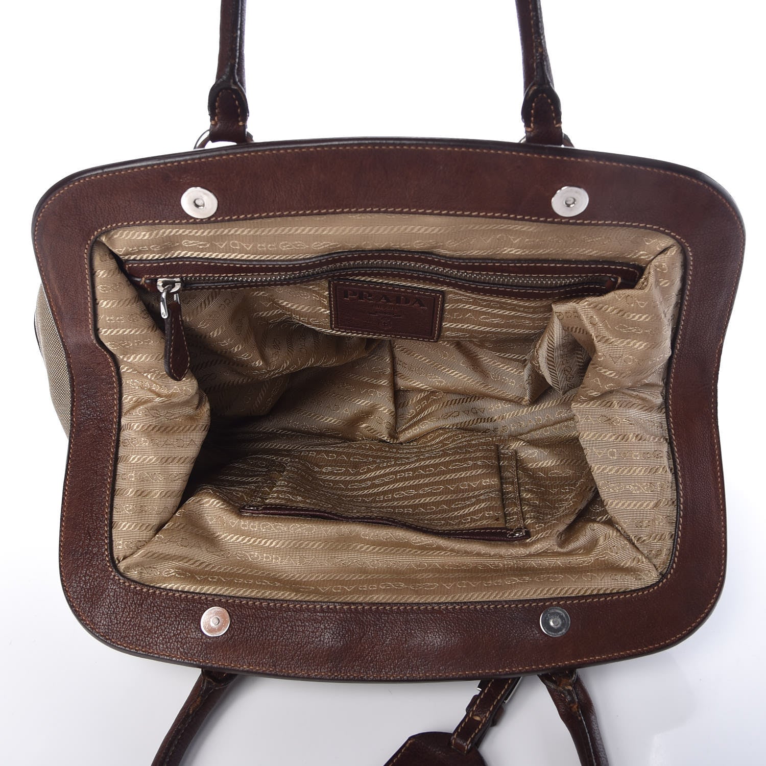 Prada Jacquard Logo Frame Brown 5 of 12