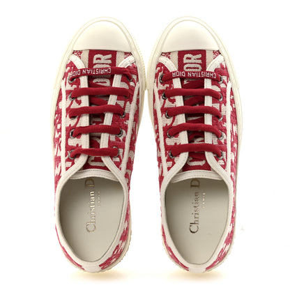 Christian Dior Canvas Oblique Walk'N'Dior Low Top Sneakers 35 Framboise 2 of 9