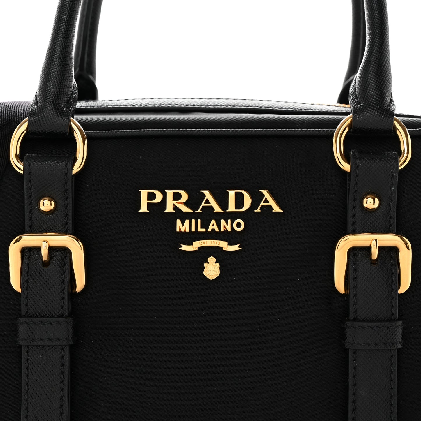Tessuto Nylon Saffiano Bauletto Black