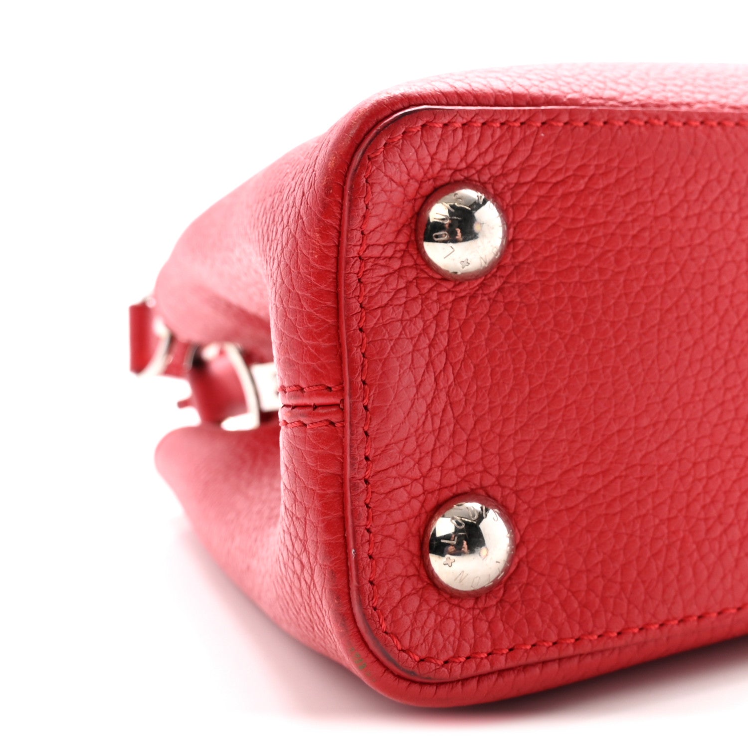 Louis Vuitton Taurillon Capucines BB Rubis 8 of 9