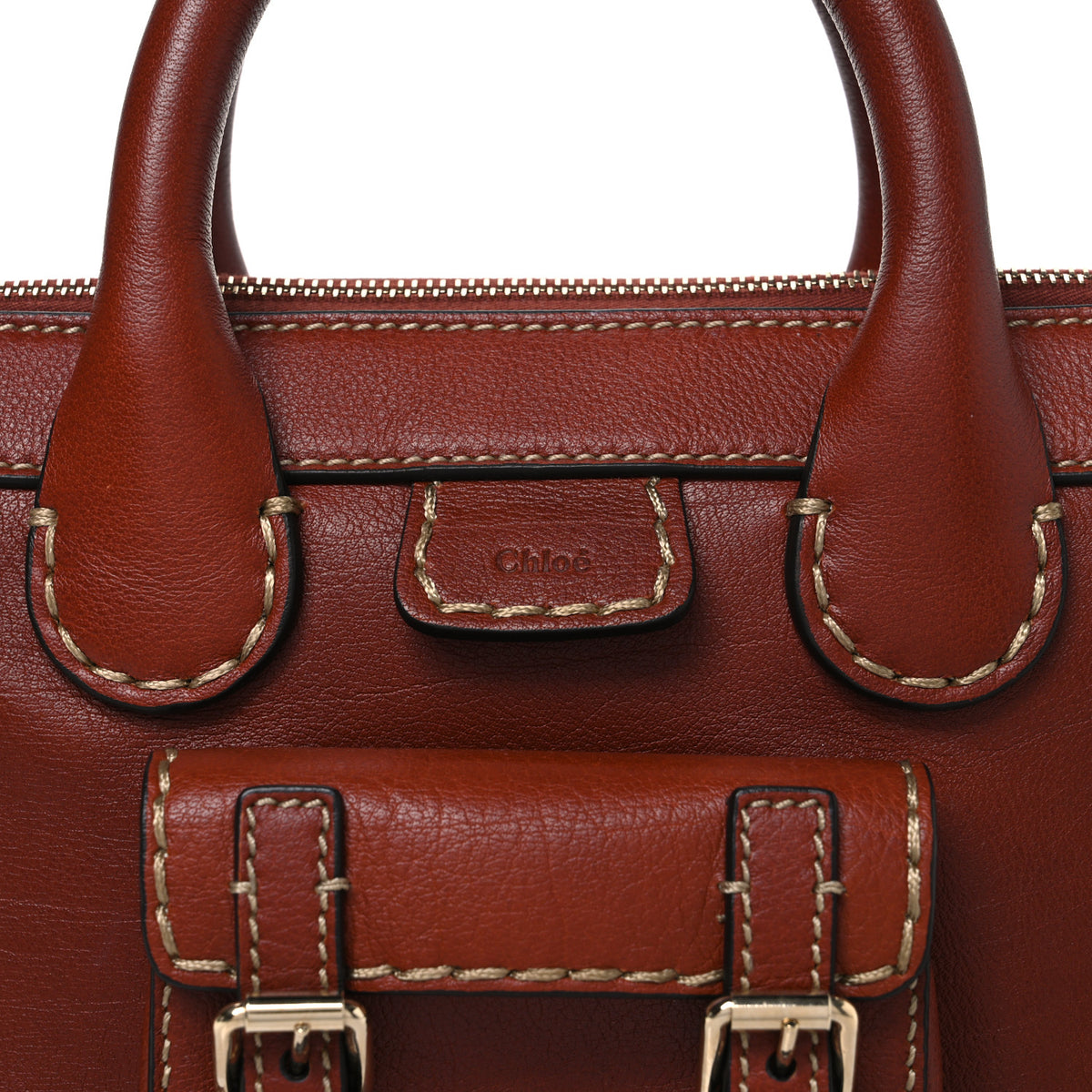 Chloe Buffalo Mini Edith Sepia Brown 7 of 9