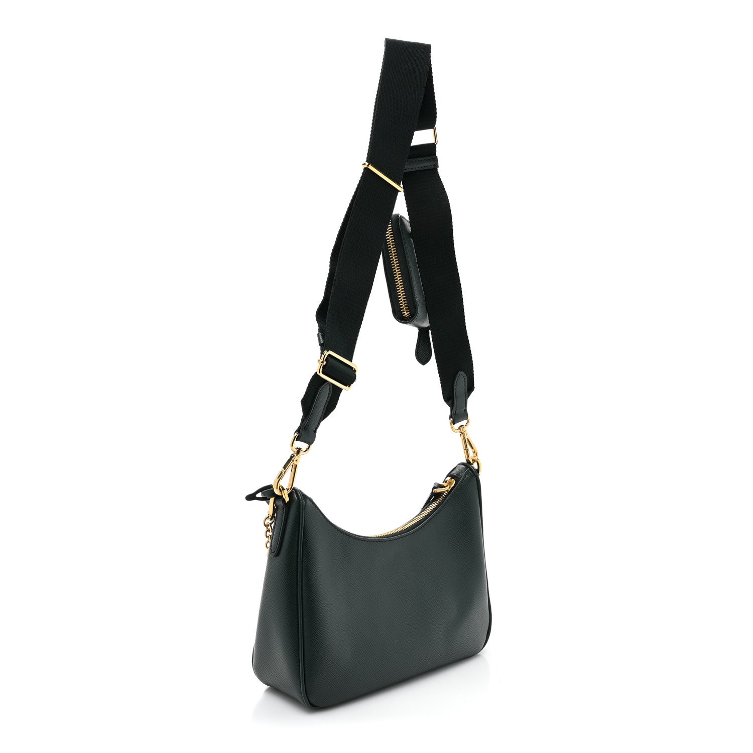 Prada Saffiano Lux Re-Edition 2005 Shoulder Bag Smeraldo 3 of 8