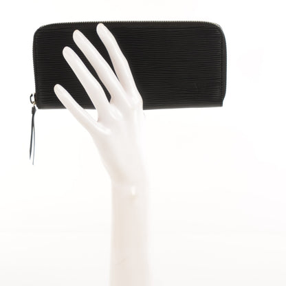 Louis Vuitton Epi Clemence Wallet Black 2 of 8