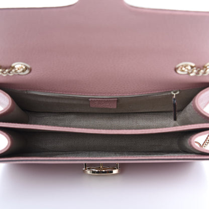 Gucci Dollar Calfskin Interlocking G Shoulder Bag Soft Pink 5 of 9
