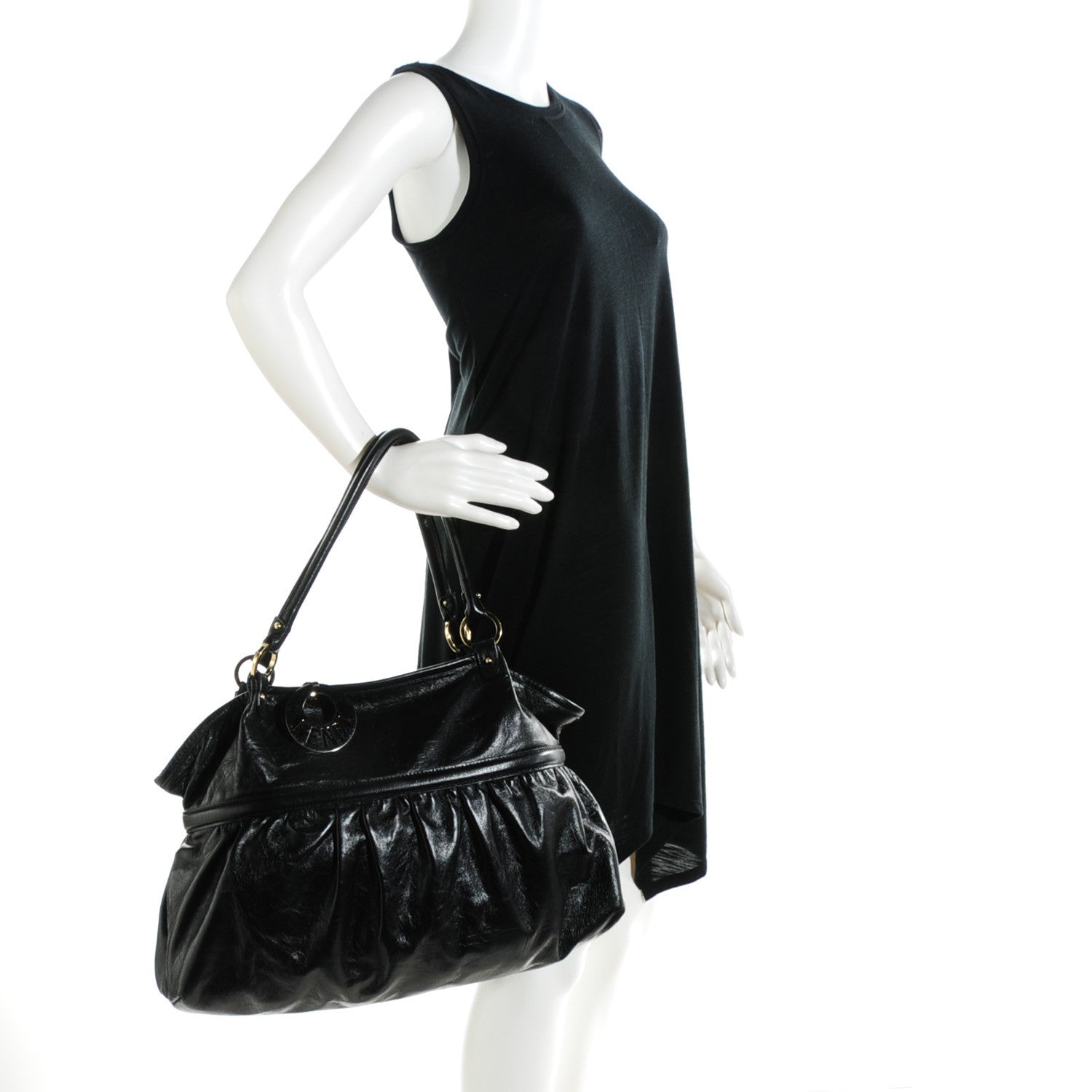 Fendi Calfskin Large Chef Shopper Tote Black 2 of 9