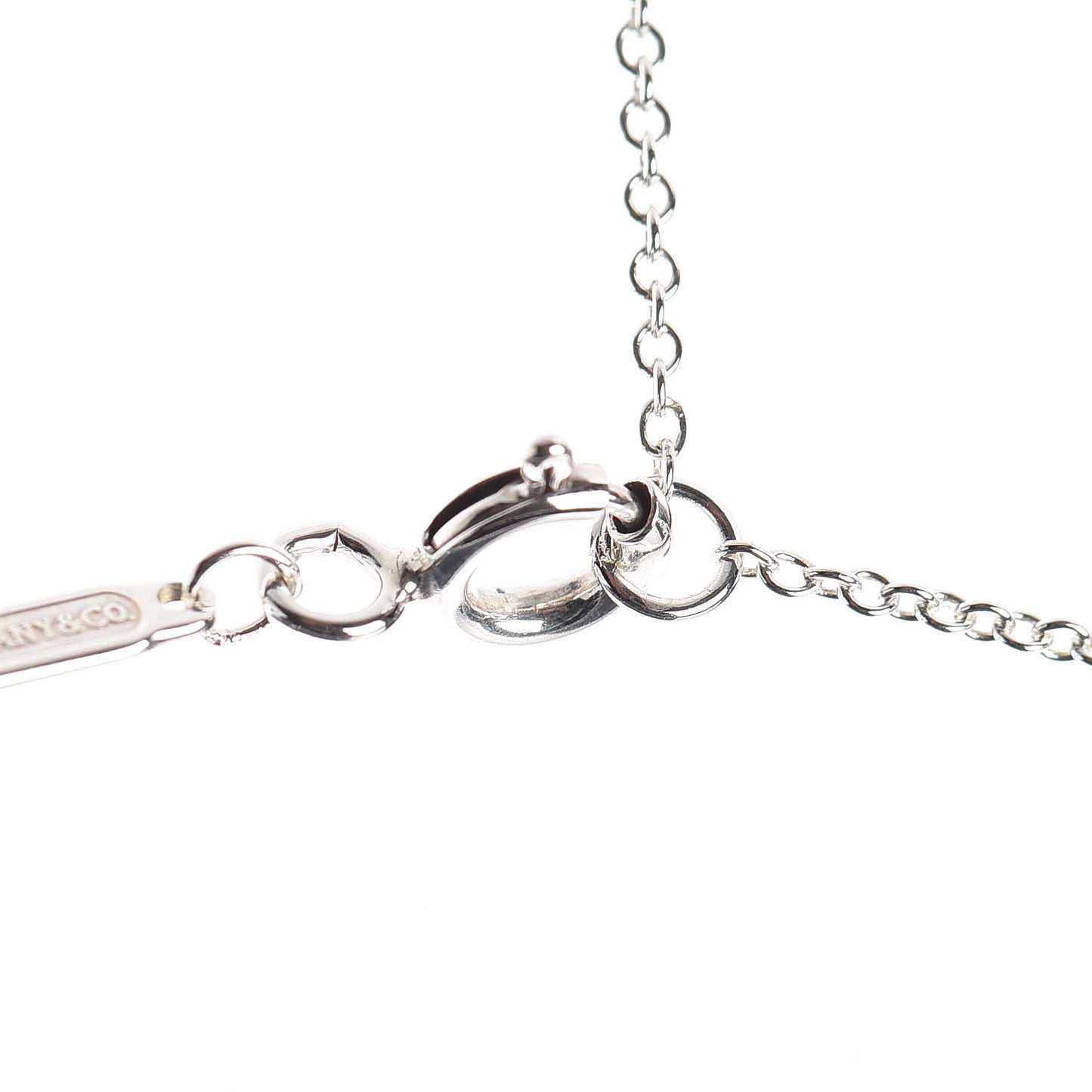 Sterling Silver Large T Smile Pendant Necklace