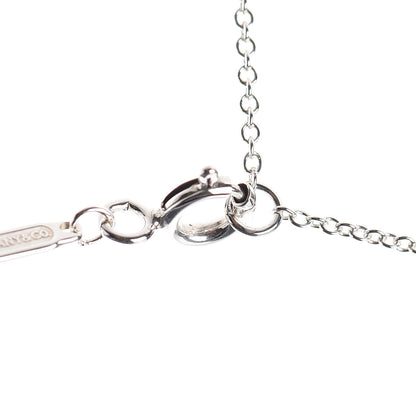 Tiffany Sterling Silver Large T Smile Pendant Necklace 6 of 6
