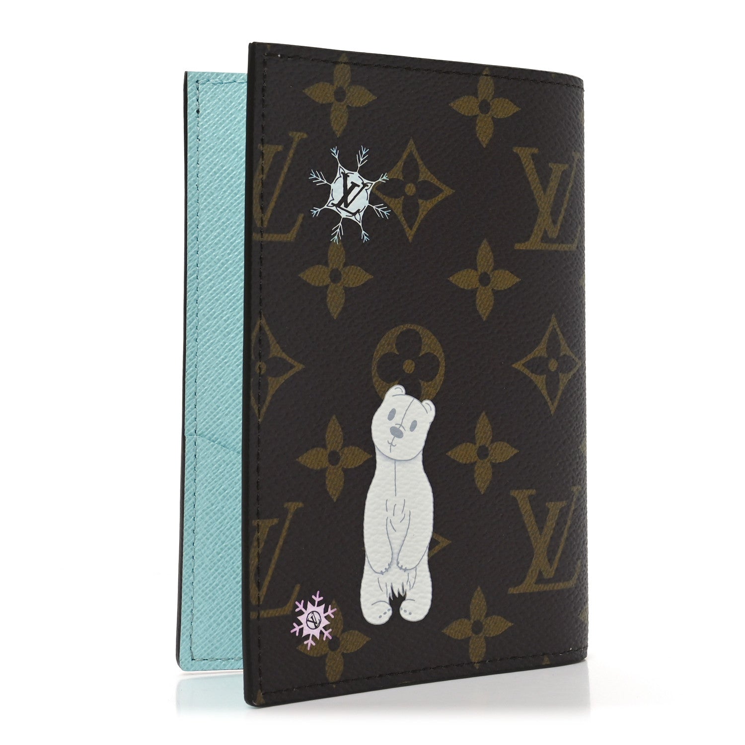 Louis Vuitton Monogram 2025 Christmas Animation Passport Cover Azur Frost 3 of 7