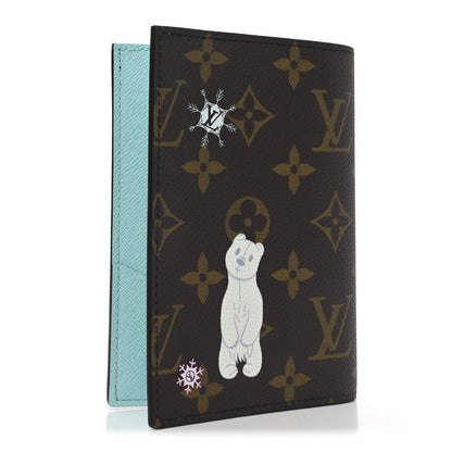 Louis Vuitton Monogram 2025 Christmas Animation Passport Cover Azur Frost 3 of 7