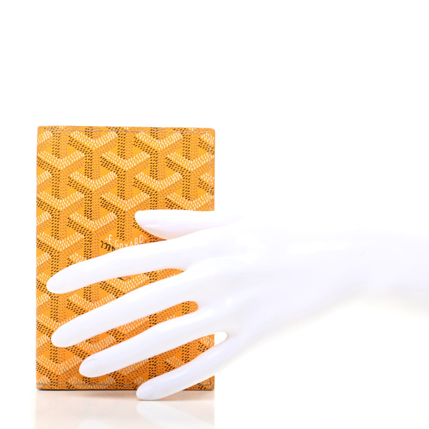 Goyardine Passport Wallet Yellow