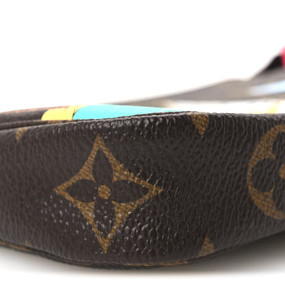 Louis Vuitton Monogram 2023 Christmas Animation Sailing Pochette Accessories Dragon Fruit Pink 10 of 11
