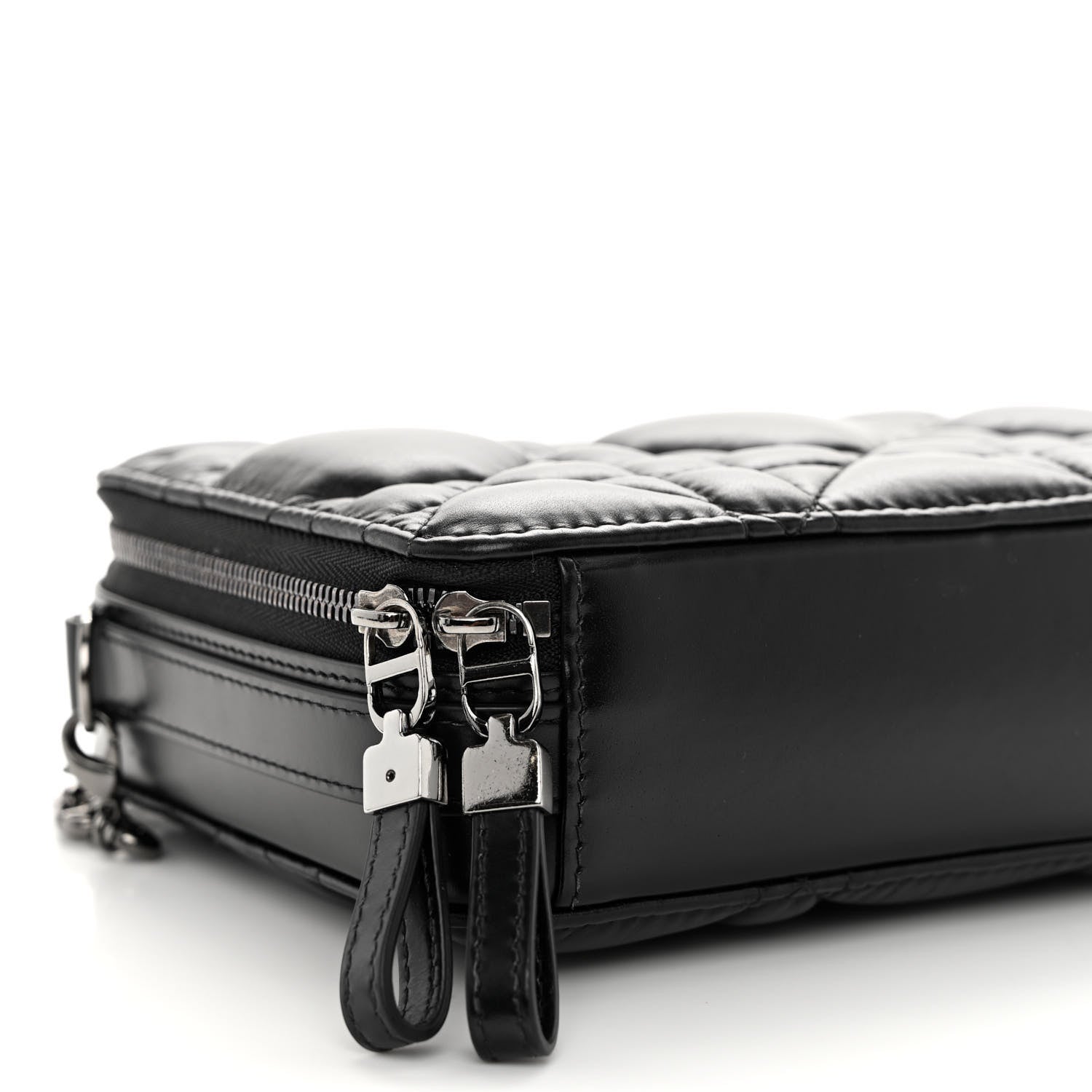 Christian Dior Calfskin Macrocannage Caro Box Bag Black 8 of 9