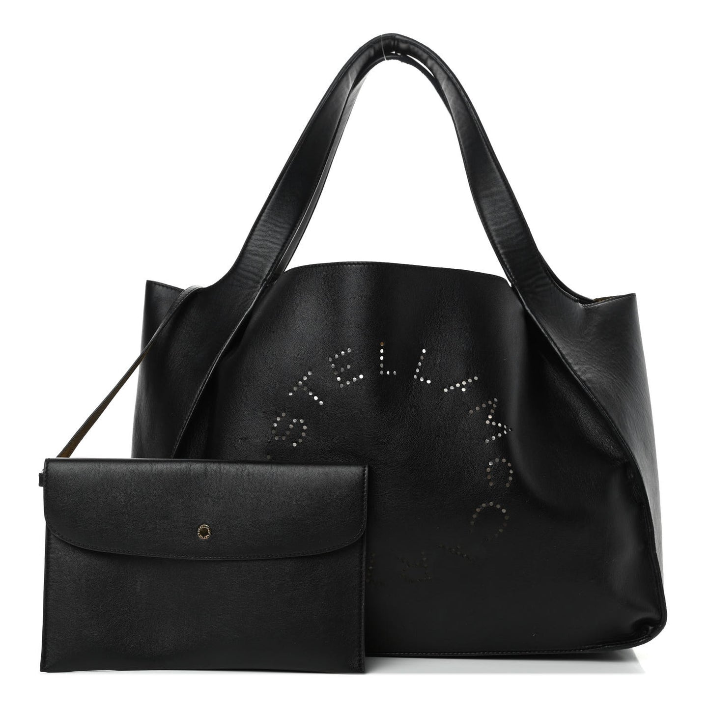 Eco Alter Nappa East West Perforated Tote Black