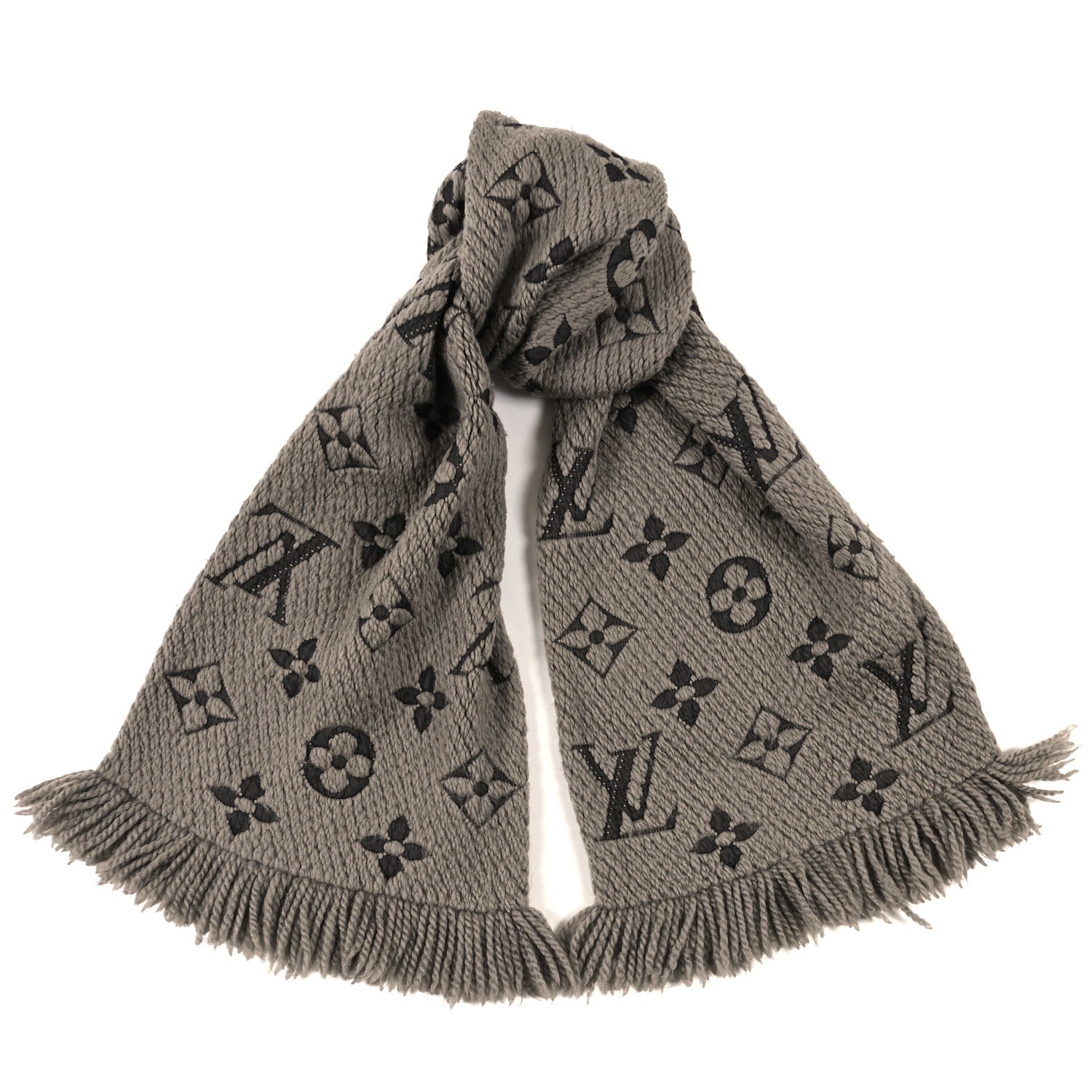 Louis Vuitton Wool Silk Logomania Scarf Verone 1 of 3