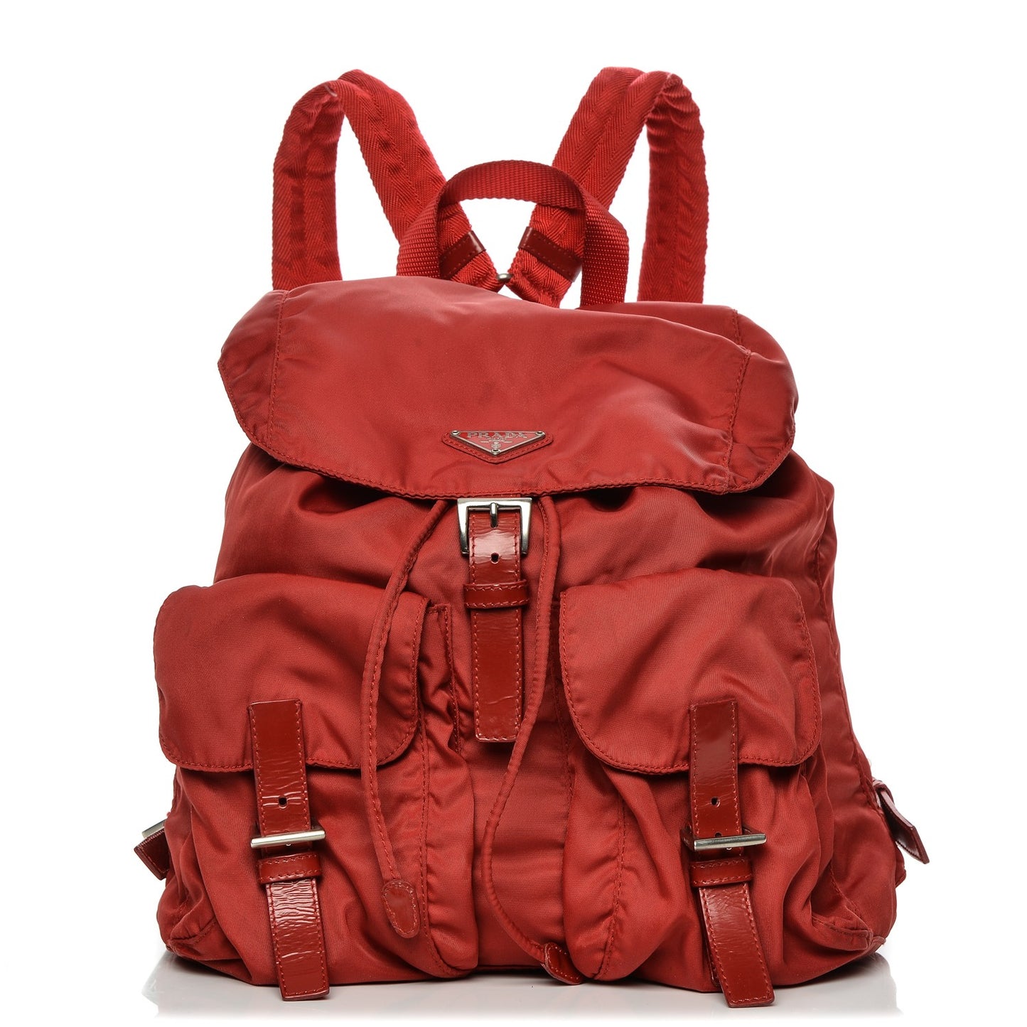 Nylon Vela Small Backpack Rosso